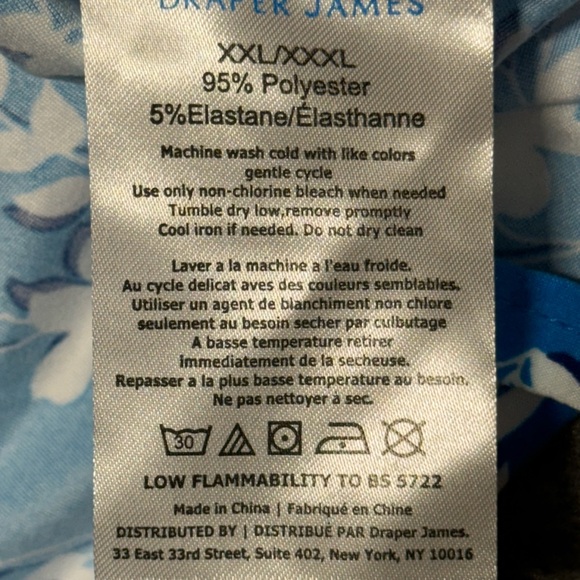 Draper James Sleeveless Floral‎ Dress Blue White Womens Size XXL/XXXL Ruffle Hem - Picture 8 of 8